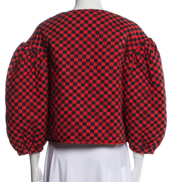 Clare V  Le Petit Puff Quilted Checkerboard Reversible Jacket - Picture 5 of 11